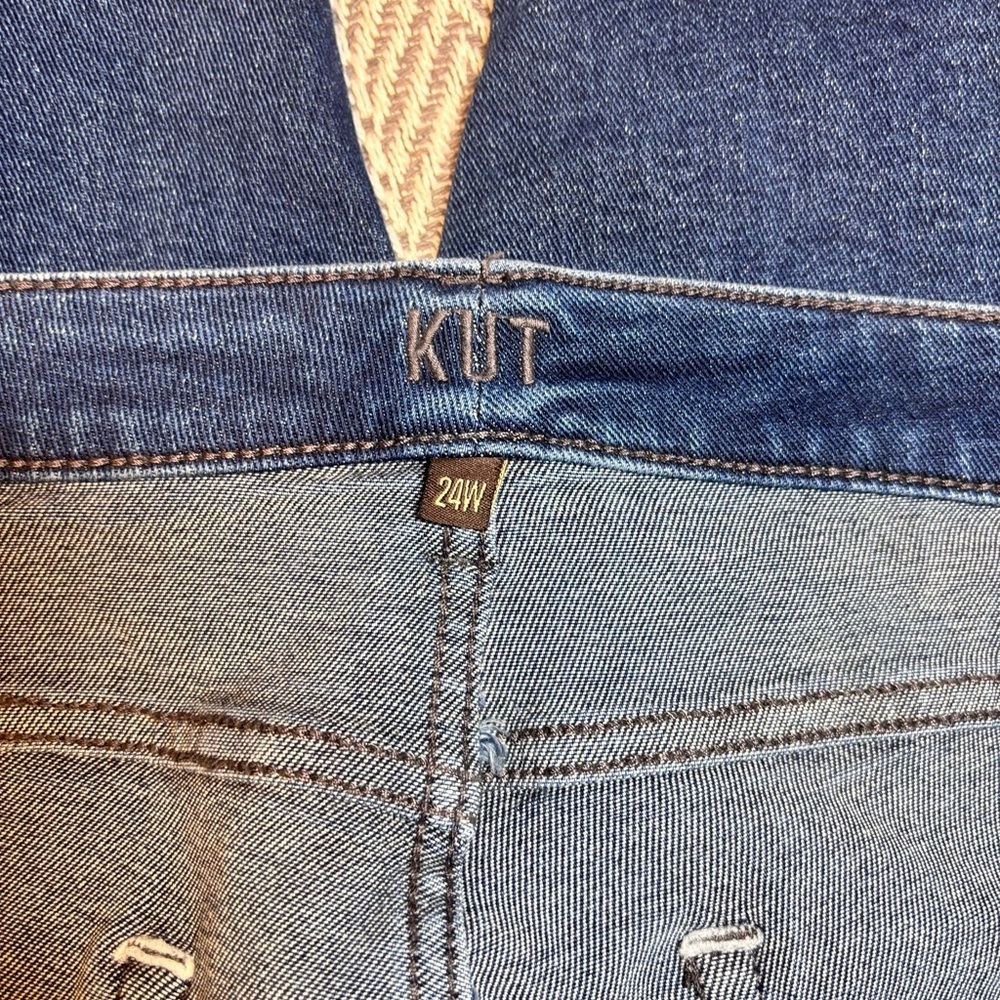 KUT from the Kloth | High Rise Ankle Straight Leg Jeans | Sz 24 - Picture 4 of 11